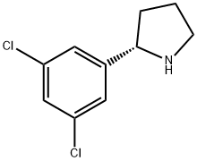 (2S)-2-(3,5-DICHLOROPHENYL)PYRROLIDINE Struktur