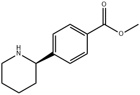 methyl (R)-4-(piperidin-2-yl)benzoate hydrochloride Structure