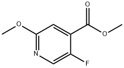 5-フルオロ-2-メトキシイソニコチン酸メチル 化学構造式