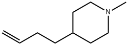 4-(ブト-3-エン-1-イル)-1-メチルピペリジン 化学構造式