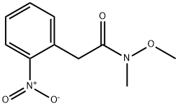 N-Methoxy-N-Methyl-2-(2-Nitrophenyl)Acetamide Struktur