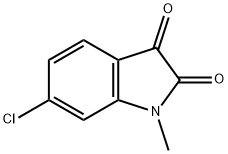 6-Chloro-1-methyl-1H-indole-2,3-dione 结构式