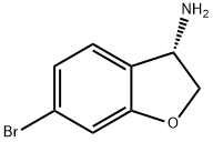 (S)-6-溴-2,3-二氢苯并呋喃-3-胺, 1228568-69-1, 结构式