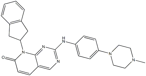 1232029-35-4 8-Indan-2-yl-2-[4-(4-methyl-piperazin-1-yl)-phenylamino]-8H-pyrido[2,3-d]pyrimidin-7-one