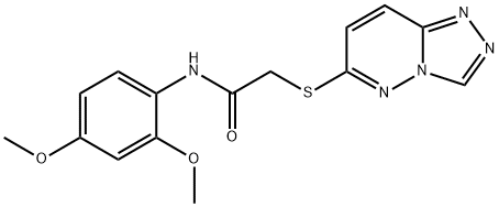 N-(2,4-dimethoxyphenyl)-2-([1,2,4]triazolo[4,3-b]pyridazin-6-ylsulfanyl)acetamide 结构式