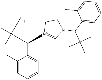 1,3-BIS[(1S)-2,2-DIMETHYL-1-(2-TOLYL)PROPYL]IMIDAZOLINIUM IODIDE, 1237025-59-0, 结构式