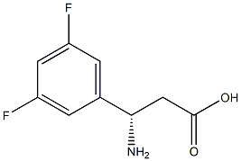 (3S)-3-AMINO-3-(3,5-DIFLUOROPHENYL)PROPANOIC ACID Struktur