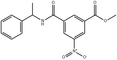 methyl 3-nitro-5-((1-phenylethyl)carbamoyl)benzoate Structure