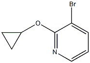 3-bromo-2-cyclopropoxypyridine 化学構造式