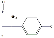 3-(4-Chlorophenyl)oxetan-3-amine hydrochloride Structure