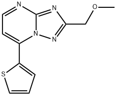 2-(methoxymethyl)-7-(thiophen-2-yl)[1,2,4]triazolo[1,5-a]pyrimidine Structure