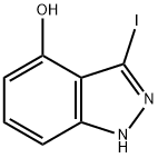 3-Iodo-1H-indazol-4-ol 化学構造式