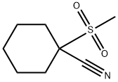 1-(methylsulfonyl)cyclohexanecarbonitrile Structure