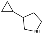 3-环丙基-吡咯烷,1250004-31-9,结构式