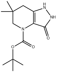 Tert-Butyl 3-Hydroxy-6,6-Dimethyl-6,7-Dihydro-1H-Pyrazolo[4,3-B]Pyridine-4(5H)-Carboxylate Struktur