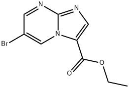 6-溴咪唑并[1,2-A]嘧啶-3-羧酸乙酯, 1251013-42-9, 结构式