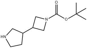 Tert-Butyl 3-(Pyrrolidin-3-Yl)Azetidine-1-Carboxylate Structure