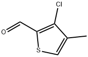 3-Chloro-4-Methyl-Thiophene-2-Carbaldehyde 化学構造式