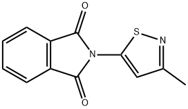 2-(3-Methylisothiazol-5-yl)isoindole-1,3-dione 化学構造式
