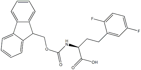 Fmoc-2,5-difluoro-L-homophenylalanine 化学構造式