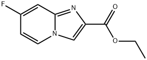 7-氟咪唑并[1,2-A]吡啶-2-羧酸乙酯, 1260798-14-8, 结构式
