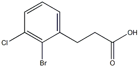 3-(2-Bromo-3-chloro-phenyl)-propionic acid Structure