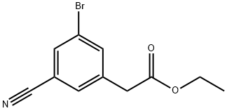 3-溴-5-氰基苯乙酸乙酯,1261835-55-5,结构式