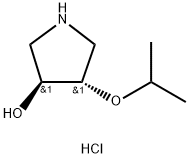 trans-4-Isopropoxy-3-pyrrolidinol hydrochloride Structure