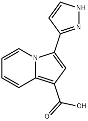 3-(1H-Pyrazol-3-Yl)-Indolizine-1-Carboxylic Acid Struktur