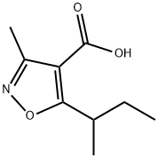 5 - 仲丁基-3 - 甲基异恶唑-4- 羧酸, 1263378-15-9, 结构式
