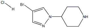4-(4-溴吡唑-1-基)哌啶盐酸盐,1263378-44-4,结构式