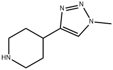 Piperidine, 4-(1-methyl-1H-1,2,3-triazol-4-yl)-|1263387-99-0