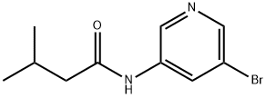 N-(5-溴吡啶-3-基)-3-甲基丁酰胺,1266227-13-7,结构式
