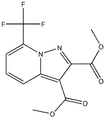 2,3-DIMETHYL 7-(TRIFLUOROMETHYL)PYRAZOLO[1,5-A]PYRIDINE-2,3-DICARBOXYLATE 结构式