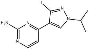 4-(3-iodo-1-isopropyl-1H-pyrazol-4-yl)pyrimidin-2-amine