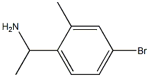 1-(4-BROMO-2-METHYLPHENYL)ETHAN-1-AMINE 化学構造式