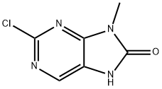 2-Chloro-9-methyl-7H-purin-8(9H)-one Struktur