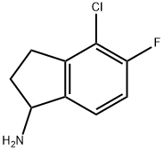 4-CHLORO-5-FLUORO-2,3-DIHYDRO-1H-INDEN-1-AMINE Struktur