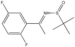 (R)-N-(1-(2,5-二氟苯基)亚乙基)-2-甲基丙烷-2-亚磺酰胺, 1286794-37-3, 结构式