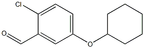 2-chloro-5-(cyclohexyloxy)benzaldehyde Structure