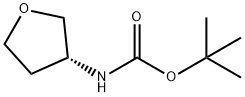 (R)-tert-Butyl (tetrahydrofuran-3-yl)carbamate Structure