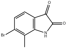 6-bromo-7-methyl-1H-indole-2,3-dione Struktur