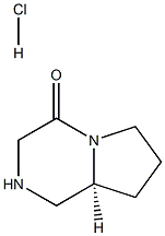 (S)-Hexahydro-pyrrolo[1,2-a]pyrazin-4-one hydrochloride Structure