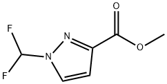 1-(二氟甲基)-1H-吡唑-3-甲酸甲酯 结构式