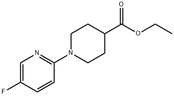 ethyl 1-(5-fluoropyridin-2-yl)piperidine-4-carboxylate Struktur