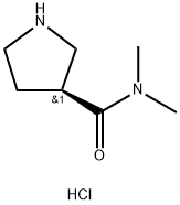 (S)-N,N-Dimethyl-3-pyrrolidinecarboxamide HCl,1315593-37-3,结构式