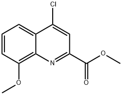 4-CHLORO-8-METHOXY-QUINOLINE-2-CARBOXYLIC ACID METHYL ESTER 化学構造式