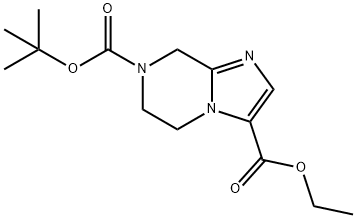 7-Tert-Butyl 3-Ethyl 5,6-Dihydroimidazo[1,2-A]Pyrazine-3,7(8H)-Dicarboxylate Struktur