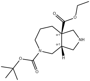 Cis-5-Tert-Butyl 8A-Ethyl Octahydropyrrolo[3,4-C]Azepine-5,8A(1H)-Dicarboxylate Structure