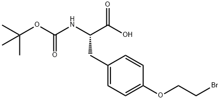 N-Boc-O-(2-bromoethyl)-L-tyrosine Structure